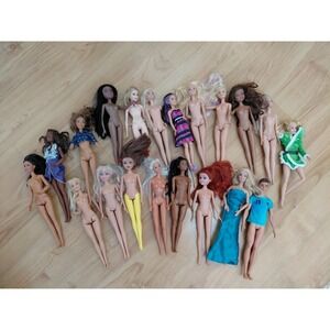 20pc Barbie Dolls Lot Of Modern Mixed Years Mattel Some Nude EUC